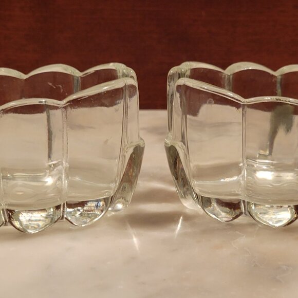 Vintage Princess House Crystal Utensil Spoon & Fork Rest Holders Set of 2 - Picture 6 of 7